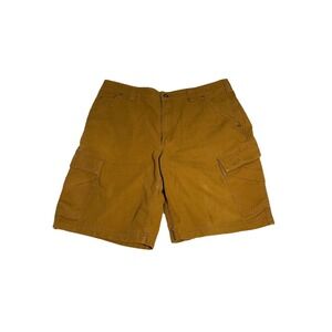Duluth Trading Mens Cargo Shorts Size 40 Brown Stretch Canvas 11" Inseam